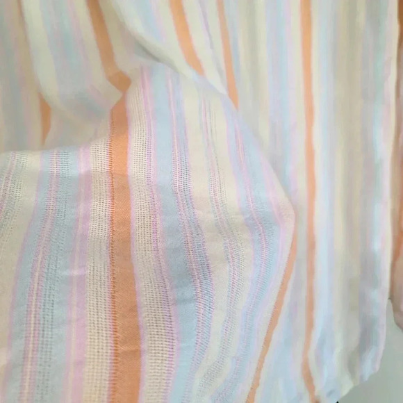 Philosophy White and Orange Striped Blouse - Picture 7 of 9